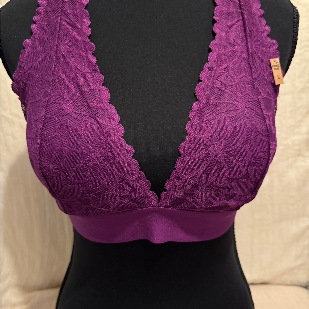 Victoria's Secret Deep Purple Lace Bra